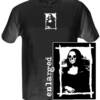 Skull Lisa- White print on Black shirt- $13