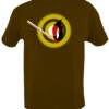 Match- White/Black/Yellow/Red print on a Brown shirt- $18 (With Bonus Survival Tips)