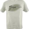 Raygun- Multi Grey print on a Natural (off-white) shirt- $17
