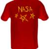 NASA Red (a Bolt Classic!)- Yellow print on a Red shirt- $13