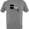TV Shatter- Black/White Print on a Grey Shirt- Sold Out! (Sorry)