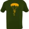This is an Orange print on a Military Green shirt.  Sizes S,M,L & XL available. $15 with bonus life saving tips included!!!