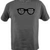 Black/White Print on a Grey Shirt- $15