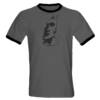 Black and 2-Tone Grey on a Heather/Black Ringer. (Coming Soon!!!) $18