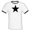 The Captain- Black Print on a White Shirt- $15